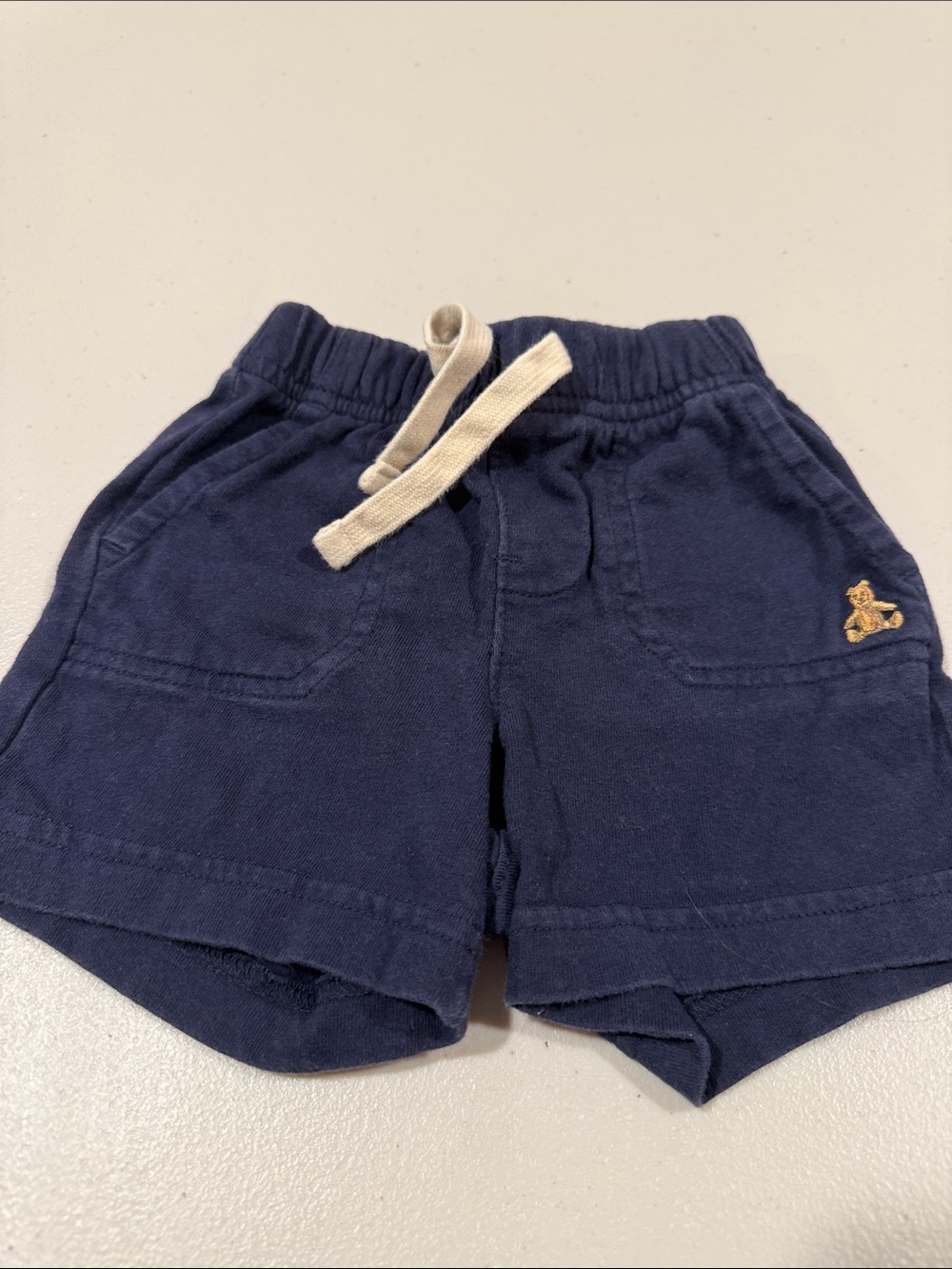 GAP Navy Cotton Drawstring Kids Shorts